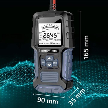 Цифровой тестер заряда батареи с ЖК-дисплеем 12 В 24 В 3 Ач-400 Ач