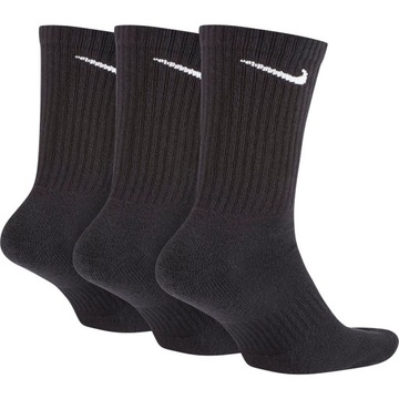 НОСКИ NIKE LONG EVERYDAY, размер 38–42, ЧЕРНЫЕ, 6 ПАКЕТОВ