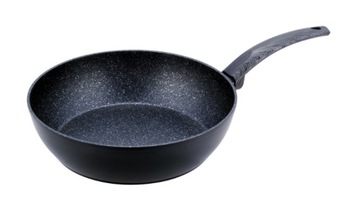 МРАМОРНАЯ СКОВОРОДА ТОЛСТАЯ, ГЛУБОКАЯ ВОК 26 СМ ИНДУКЦИЯ