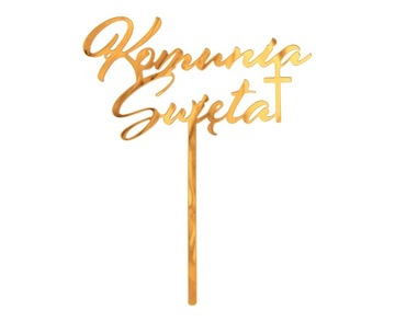 Topper Dekoracja na Tort Komunijny Komunię Komunia