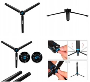 Selfie stick Telesin do kamer sportowych 0,9m (GP-MNP-90T)