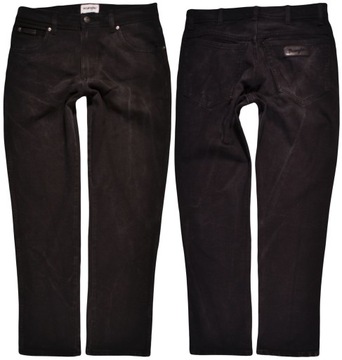 WRANGLER spodnie HIGH WAIST slim BLACK jeans TEXAS SLIM _ W31 L34
