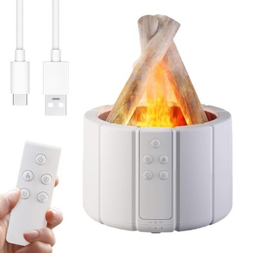 Flame Air Diffuser ognisko Aroma Dyfuzor Ultradźwiękowy Oil Dyfuzor 250 ml