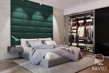 Декоративные стеновые панели изголовья 40х40.