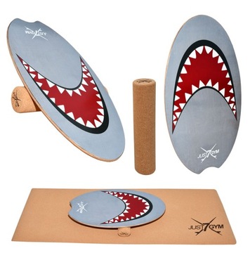 BALANCE BOARD DESKA DO BALANSOWANIA RÓWNOWAGI 80 x 40 CM SHARK