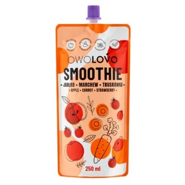 Smoothie Mus Deser Owocowy Dzieci 250ml Owolovo