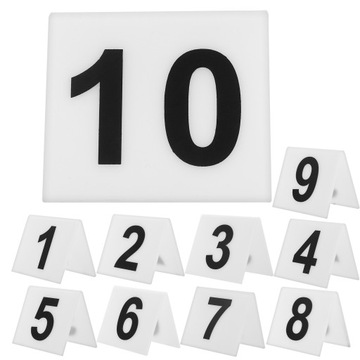 Таблички с номерами стола. Треугольные настольные аксессуары.