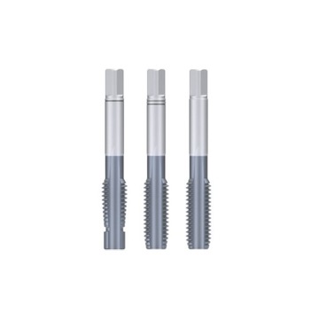 Komplet gwintowników ręcznych M12 NGMM/3-P DIN-352 HSSE-PM powłoka TICN HRC