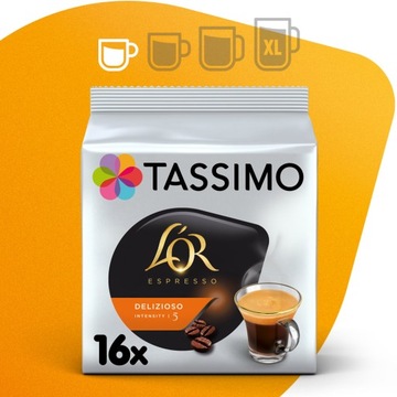 TASSIMO Jacobs LOR Espresso Delizioso в капсулах 16 шт.