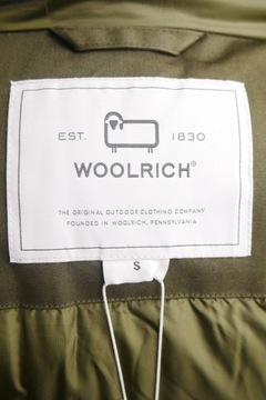 WOOLRICH Women's Green Hooded Coat Down Fur Feather Parka Jacket Size S RRP