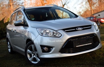 Ford C-MAX II Minivan 1.0 EcoBoost 125KM 2015 Ford Grand C-Max TITANIUM 79tys km Bezwypadkowy 1 Właściciel Nowy Rozrząd, zdjęcie 2