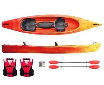 Семейный каяк RAFA + комплект весла, жилет