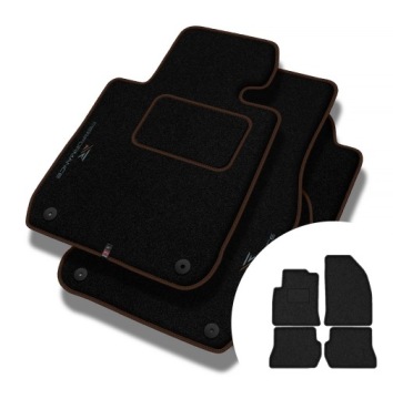Velurové koberce Performance pro Ford Fusion 2005-2012 po faceliftu, 4 nohy