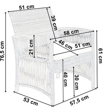 ZESTAW MEBLI OGRODOWYCH Z TECHNORATTANU RATTAN SOFA FOTELE STOLIK NA OGRÓD