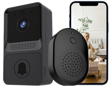 WIDEODOMOFON WIFI BEZPRZEWODOWY DZWONEK Z KAMERĄ TUYA SMART ZDALNY PODGLĄD