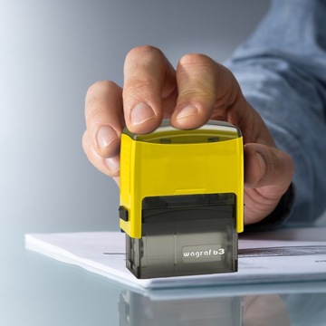 WAGRAF B3s ШТАМП ДЛЯ 6 СТРОК НАЗВАНИЕ КОМПАНИИ ОФИСНЫЙ ДИЗАЙН + ЛАСТИК