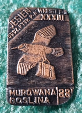 ODZNAKA XXXIII JESIEŃ PTTK MUROWANA GOŚLINA 1988