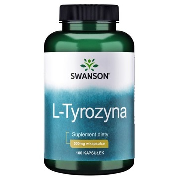 SWANSON L-TYROZYNA 100 kapsułek PAMIĘĆ AKTYWNOŚĆ