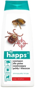 Szampon dla psów zwalczający pchły i kleszcze HAPPS 250ml Bros