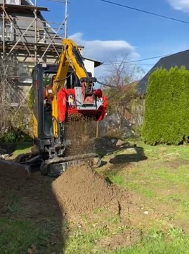 PRZESIEWAMY.PL просеивающий ковш модель 3x65 для мини-экскаваторов 2,5т - 3т