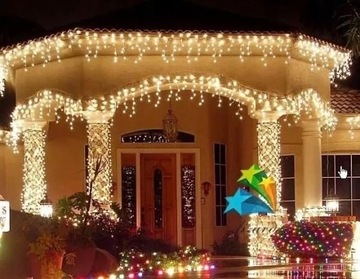 РОЖДЕСТВЕНСКИЕ ОГНИ ICILES WARM 300LED 13m ПОСТОЯННЫЙ + ВСПЫШКА