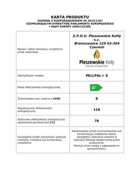 Печные котлы с подачей 8 кВт 5 класс на пеллетах