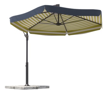 Большой СКЛАДНОЙ САДОВЫЙ ЗОНТ с рюшами, прочный, 350x250 см + БЕСПЛАТНЫЙ КРЫШОК