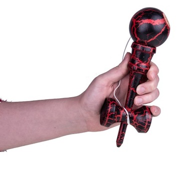 KENDAMA Деревянная японская аркадная игра, черный и красный