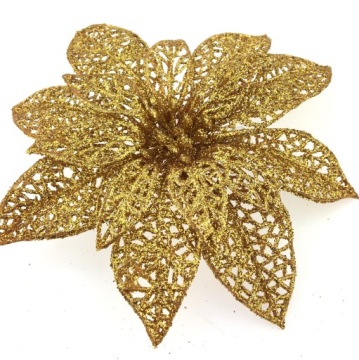 РОЖДЕСТВЕНСКИЕ ШАРИКИ ЗОЛОТЫЕ ТОЧЕЧНЫЕ ЗАЖИМЫ 15 см