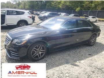 Mercedes Klasa S W222 2018 Mercedes-Benz Klasa S 2018 MERCEDES-BENZ S 560 4MATIC 4.0 Benzyna 463KM