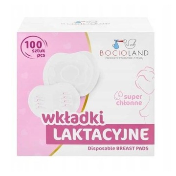 BOCIOLAND Wkładki laktacyjne - big pack, chłonne 100 sztuk