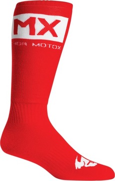 НОСКИ THOR JUNIOR MX SOLID RED/WHITE ONE SIZE 