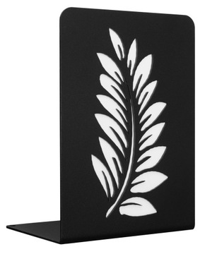 Podpórka do książek - LISTKI - czarna