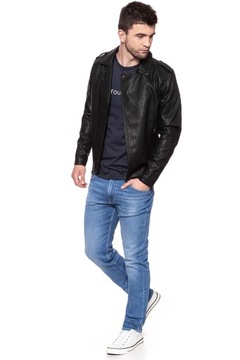 Męska kurtka skórzana Wrangler PU LEATHER XL