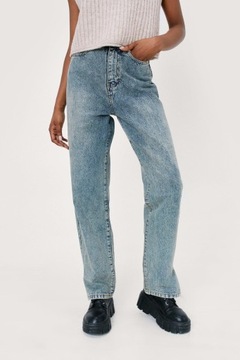 NASTY GAL PROSTE SPODNIE JEANS 4FD XXJ__XXS