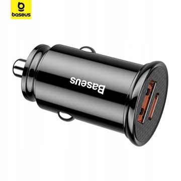 АВТОМОБИЛЬНОЕ ЗАРЯДНОЕ УСТРОЙСТВО BASEUS POWERFUL FAST USB USB-C TYPE-C PD 30 Вт QC 3.0 5A