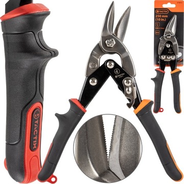 Nożyce do blachy lewe 250mm ręczne TACTIX