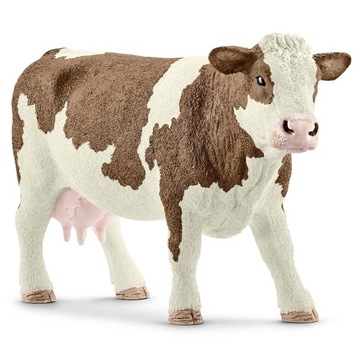 13801 Schleich Farm World - Krowa rasy Simentalskiej fleckvieh, figurka 3+