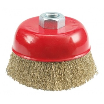 SZCZOTKA CZOŁOWA 75mm DRUT KARBOWANY 06970 VOREL