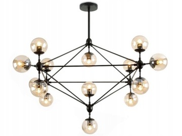 LAMPA WISZĄCA LOFT SUFITOWA INDUSTRIAL CZARNA XXL