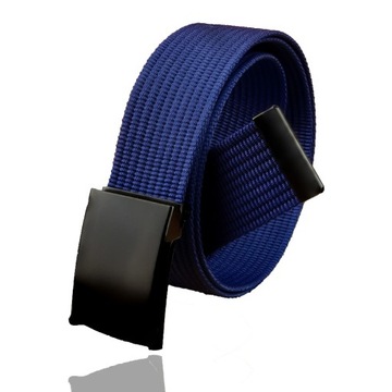 Pasek UNISEX do Spodni Klamra Metal Mat Granatowy