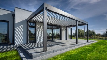 Pergola Selt SB 400 przyścienna z zadaszeniem lamelowym Okazja!