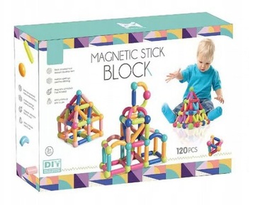 ОБРАЗОВАТЕЛЬНЫЕ МАГНИТНЫЕ БЛОКИ НАБОР БОЛЬШИХ МАГНИТНЫХ ПАЛОЧЕК XXL