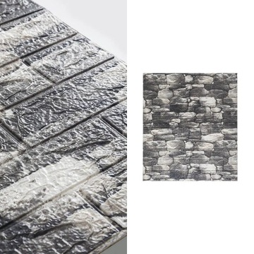 10 sztuk/worek 3D naklejka ścienna tapeta z cegla