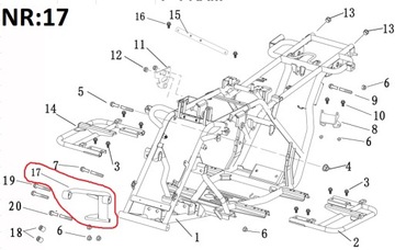 НИЖНЯЯ ПОДУШКА ДВИГАТЕЛЯ Quad ATV Linhai M150cc OEM!