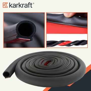 SAMOPRZYLEPNA USZCZELKA DO DRZWI SAMOCHODOWYCH WYGŁUSZAJĄCA UNIWERSALNA