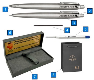 Набор ручек и карандашей Parker в футляре с гравировкой от ученика до учителя