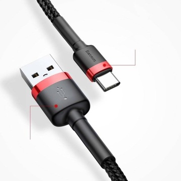 Нейлоновый кабель Baseus USB TYPE C USB-C 2A, 3M