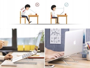 Складная подставка VAZIO, алюминий, СЕРЕБРЯНЫЙ для ноутбука MacBook iPad (N29-3-S)