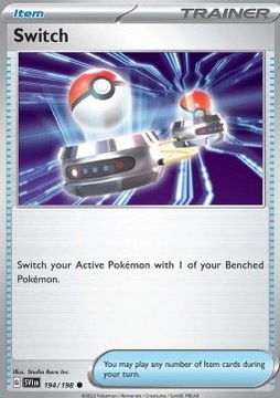 Switch - Scarlet & Violet 194/198, Oryginał karta Pokemon TCG